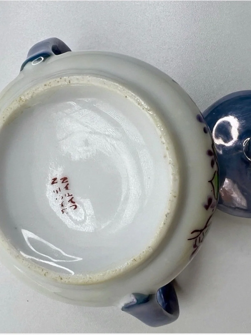 Antique Hand Painted Art Deco Lusterware Sugar Bowl With Lid Japan 4